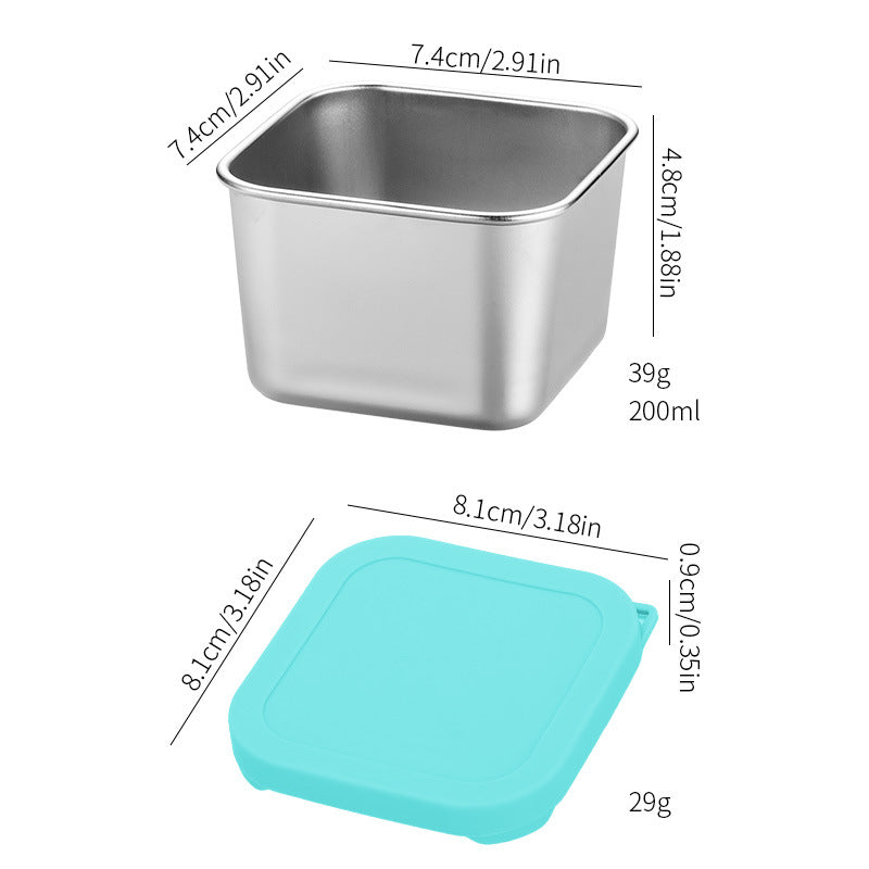 Salad Dressing Container 6 Pack x 6OZ - Square