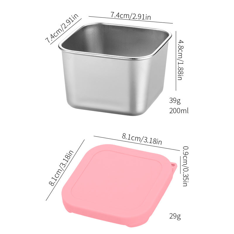 Salad Dressing Container 6 Pack x 6OZ - Square