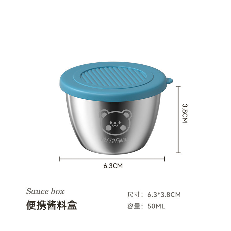 Salad Dreesing Container 6 Pack x 70ml - Bear logo