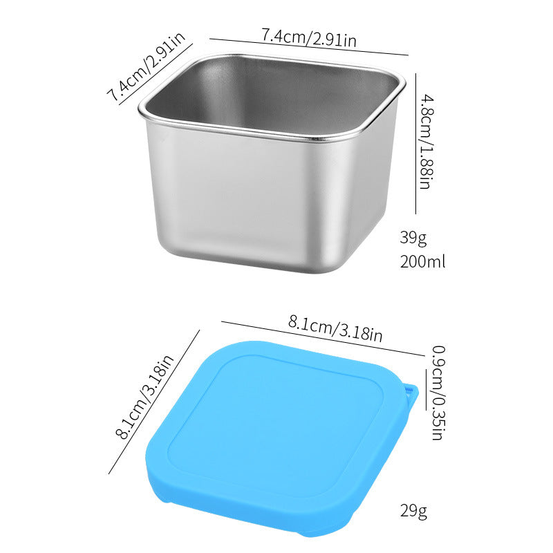 Salad Dressing Container 6 Pack x 6OZ  - Square