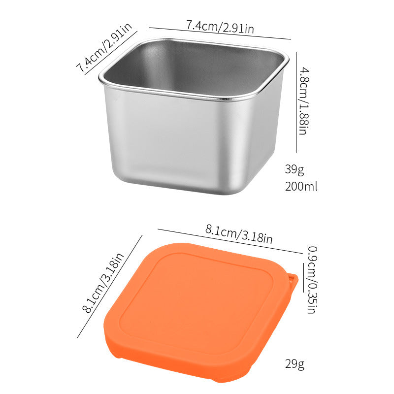Salad Dressing Container 6 Pack x 6OZ  - Square