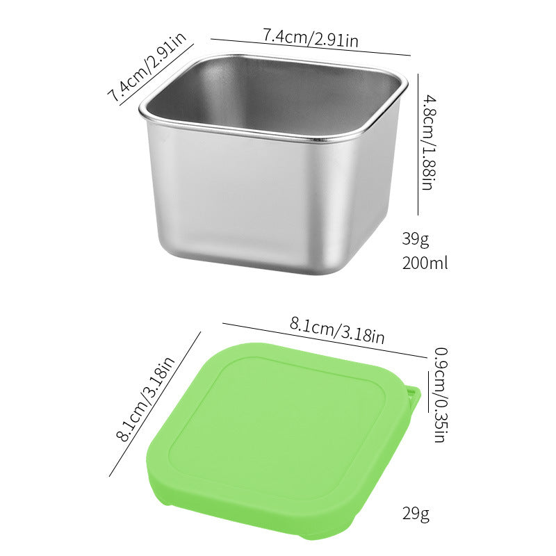 Salad Dressing Container 6 Pack x 6OZ  - Square